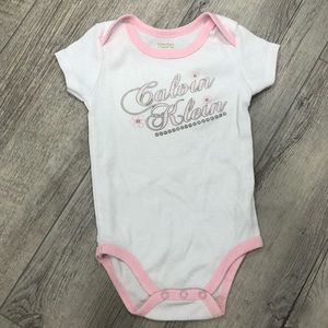 5 for $10 CALVIN KLEIN baby girl onesie